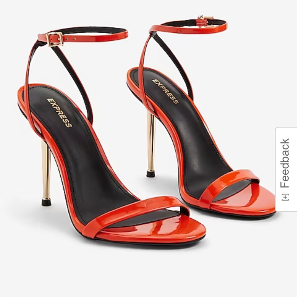 Express Bright Orange Heels